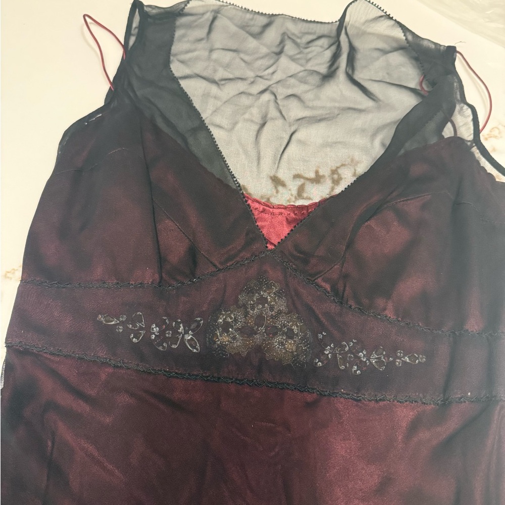 Elegant Red Chemise for Intimate Nights